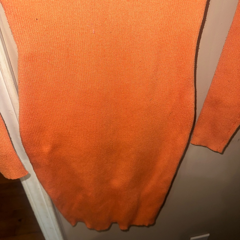 SHEIN Orange Ribbed Sweater - Picture 4 of 4